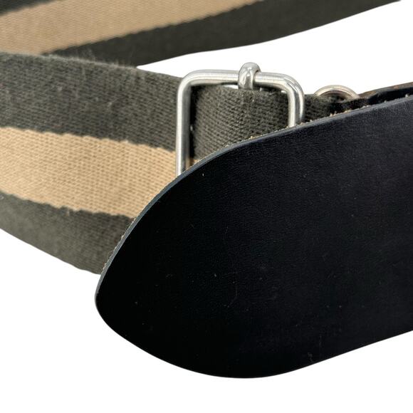 Club Monaco Women’s Wide Preppy Belt OS Green Italy Streetwear Skater Sporty